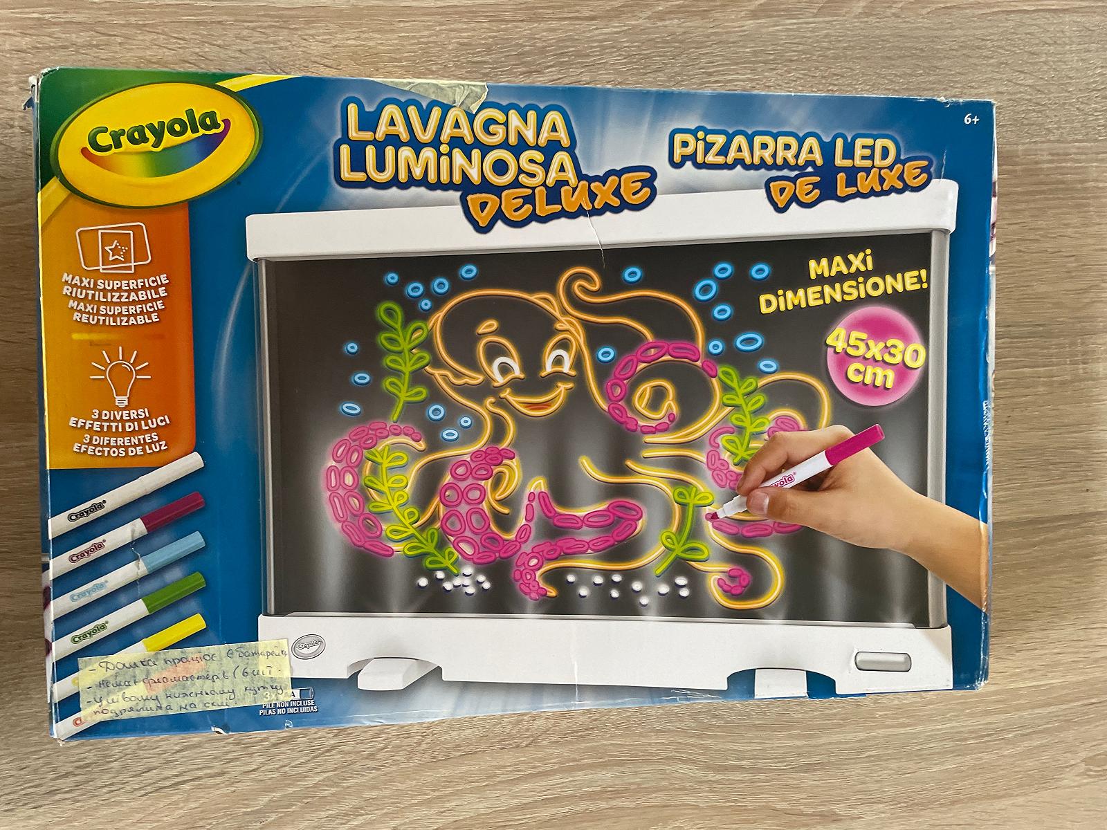 Световая доска для рисования CRAYOLA Overhead работает но нет фломастеров, фото №1
