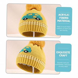 В'язана шапка OATIPHO Мультяшна З помпоном synthetic.ua - Фото 1