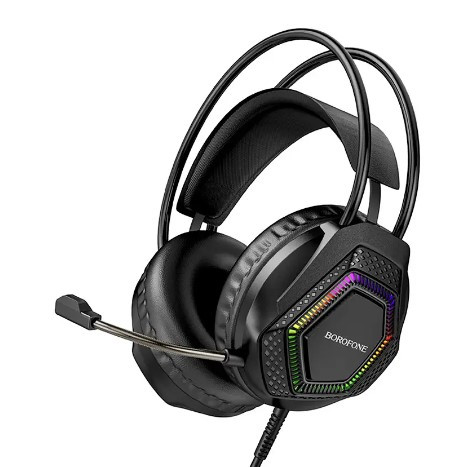 Наушники геймерские RGB Borofone BO105 AUX USB, фото №1 Наушники геймерские RGB Borofone BO105 AUX USB, фото №1