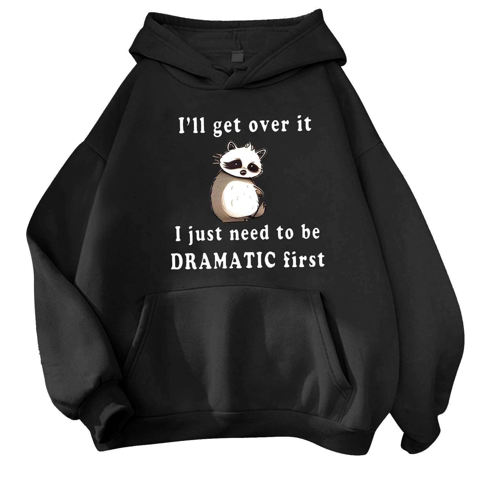 Женская Толстовка с капюшоном Generisch Винтажный Принт Животные Панда, фото №1