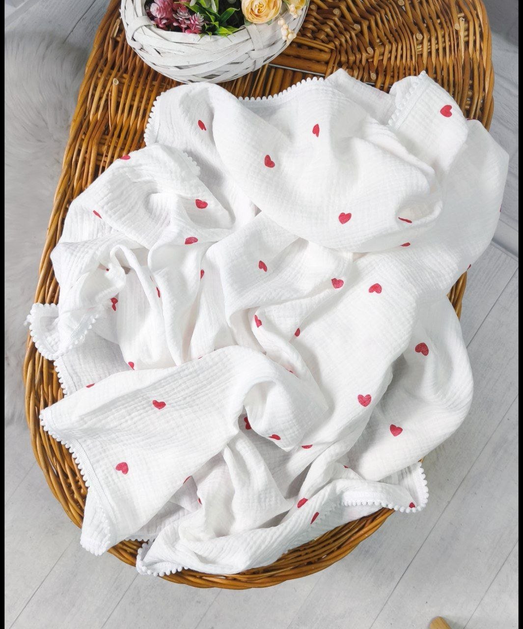 Плед дитячий, двошаровий, муслін, 100 x 70 см, фото №3