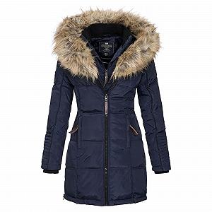Пуховик Geographical Norway Женский Пальто Парка Зимняя Длинная - Фото 1