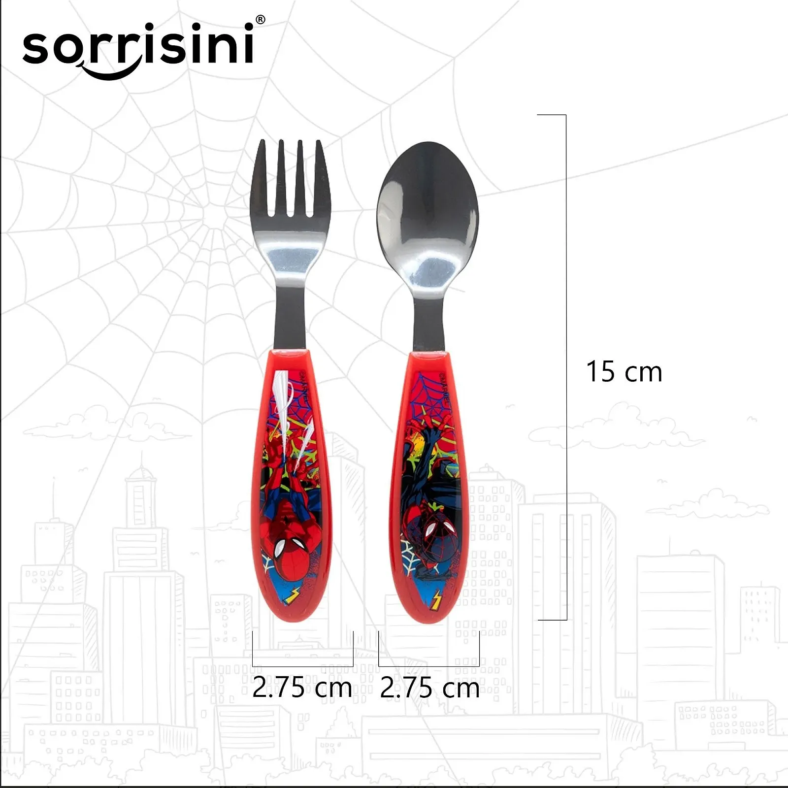 Набор детской посуды Sorrisini, 3 предмета, фото №4 Набор детской посуды Sorrisini, 3 предмета, фото №4