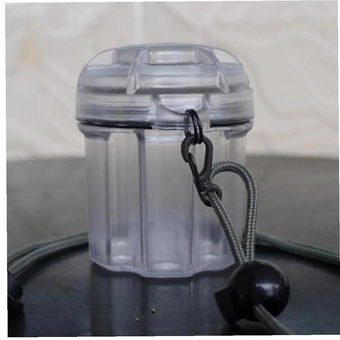 Інструмент для кемпінгу, водонепроникний контейнер для зберігання, футляр для батарейок, прозорий, фото №3