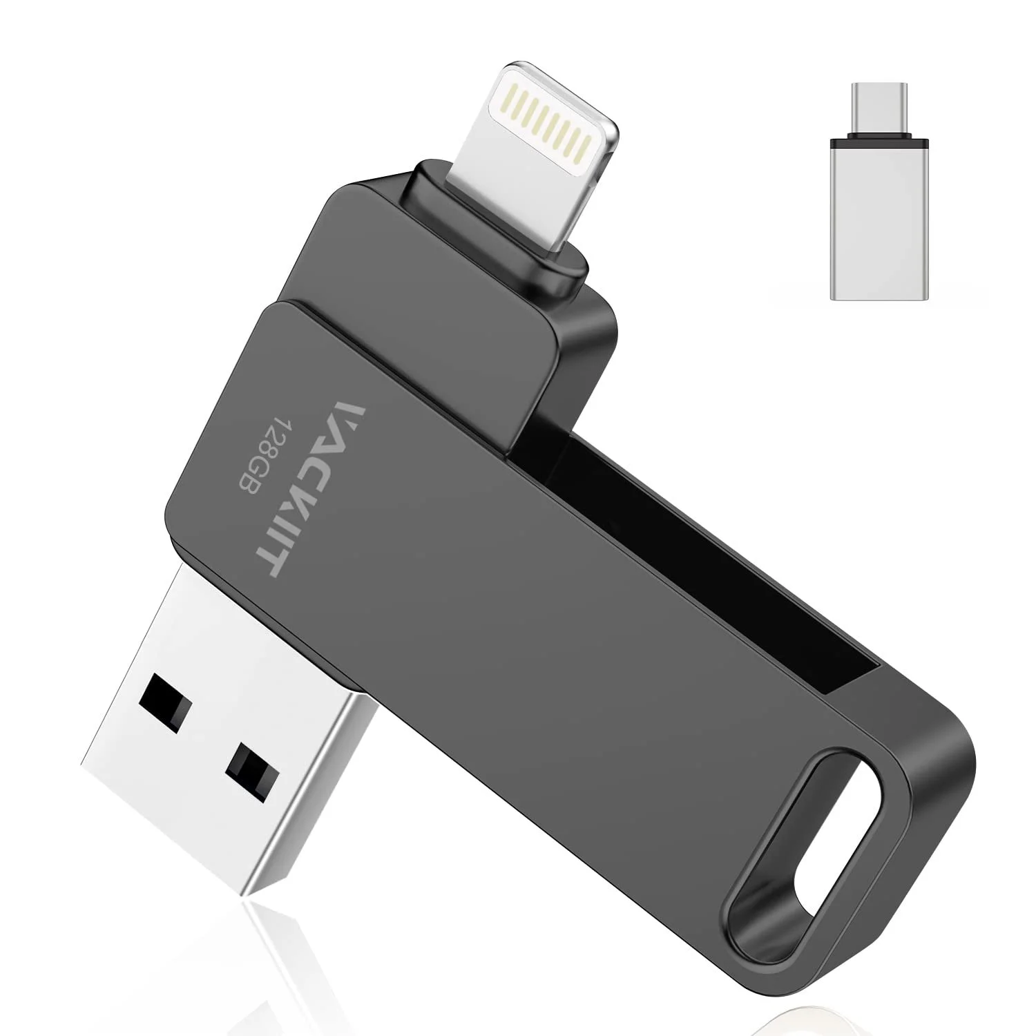 USB-флеш-накопичувач Apple Certified 3-in-1 128GB USB 3.0 MFi Lightning USB-C, фото №1 USB-флеш-накопичувач Apple Certified 3-in-1 128GB USB 3.0 MFi Lightning USB-C, фото №1