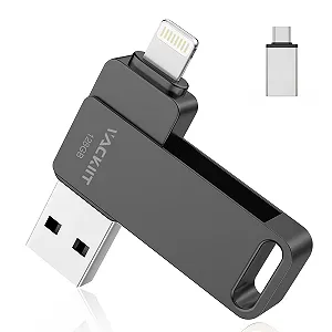 USB-флеш-накопичувач Apple Certified 3-in-1 128GB USB 3.0 MFi Lightning USB-C - Фото 1