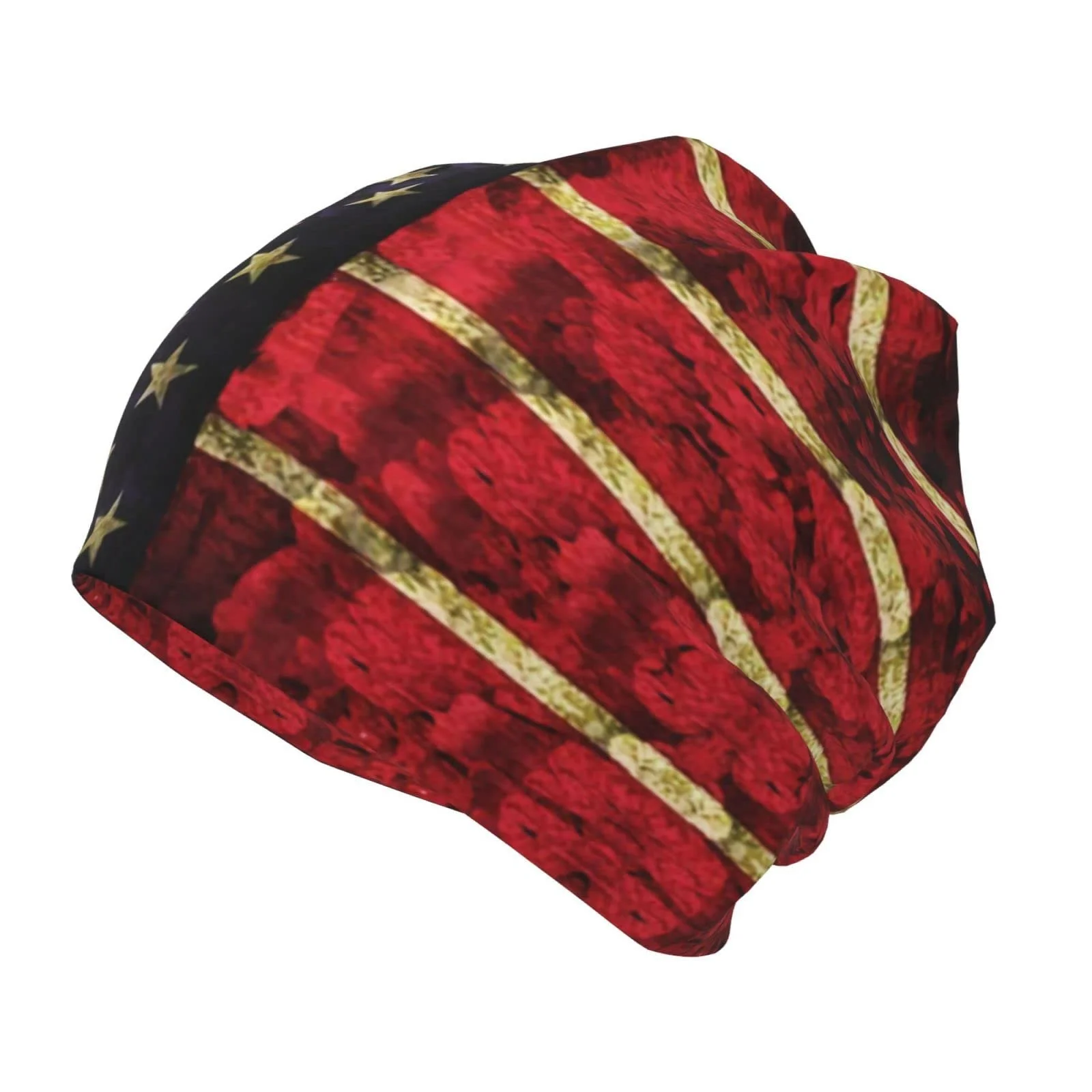 Шапка LOUJIN US Flag Slouchy для хлопчиків та дівчаток-підлітків В'язана Тепла One Size, фото №2