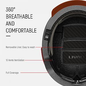 Шолом Велосипедний LIVALL BH51M Neo Smart Bluetooth з динаміками та мікрофоном, інтелектуальними сигналами повороту, системою виявлення падінь та козирком synthetic.ua - Фото 1