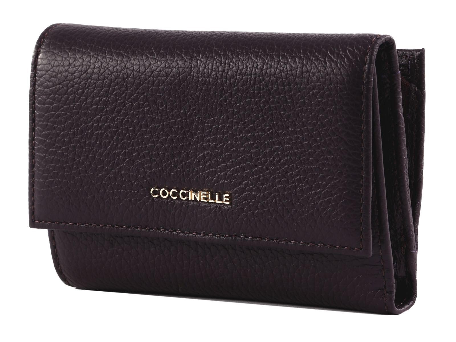 Гаманець Coccinelle Metallic Soft Шкіра Grainy Prune, фото №1