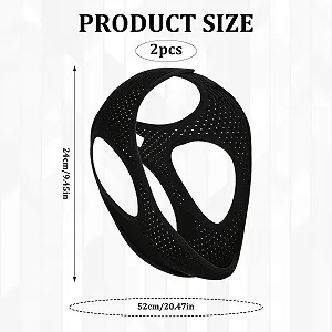 Підборідний ремінь від апное сну 2 шт. проти хропіння для кращого сну для дорослих для подорожей та дому synthetic.ua - Фото 1