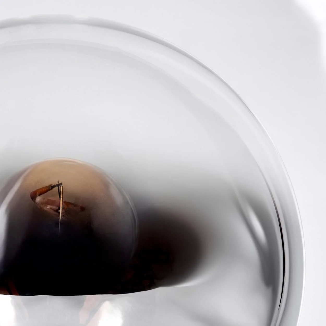 Настільна лампа HOFSTEIN Gastor E14 15 см Чорний/Хром/Димчастий/Прозорий, фото №3