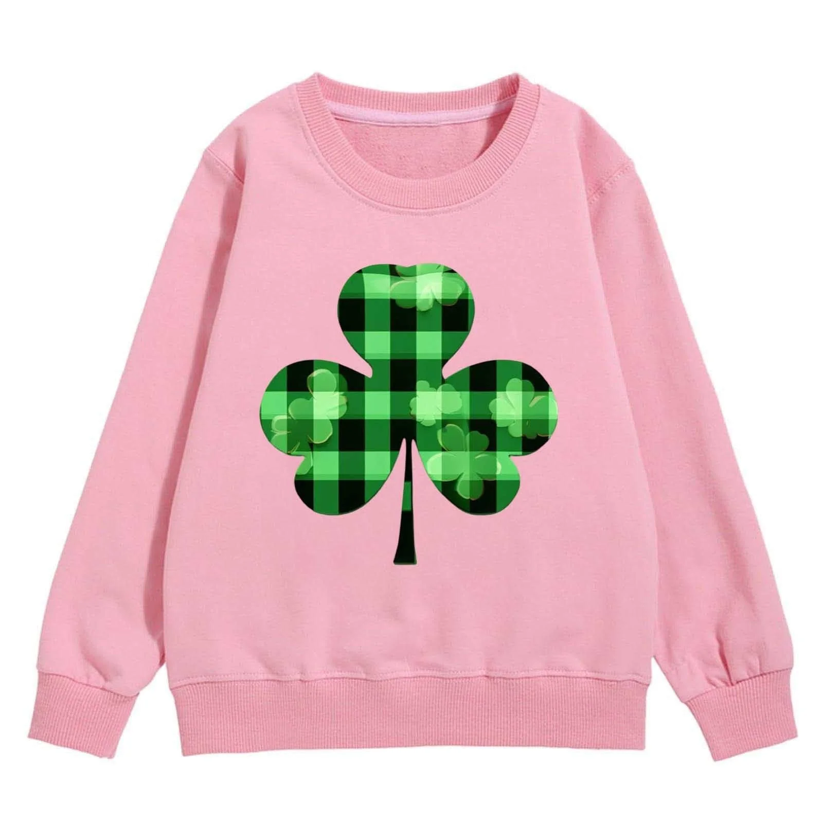 Пуловер для дівчинки з графічним принтом до Дня Святого Патрика, фото №2