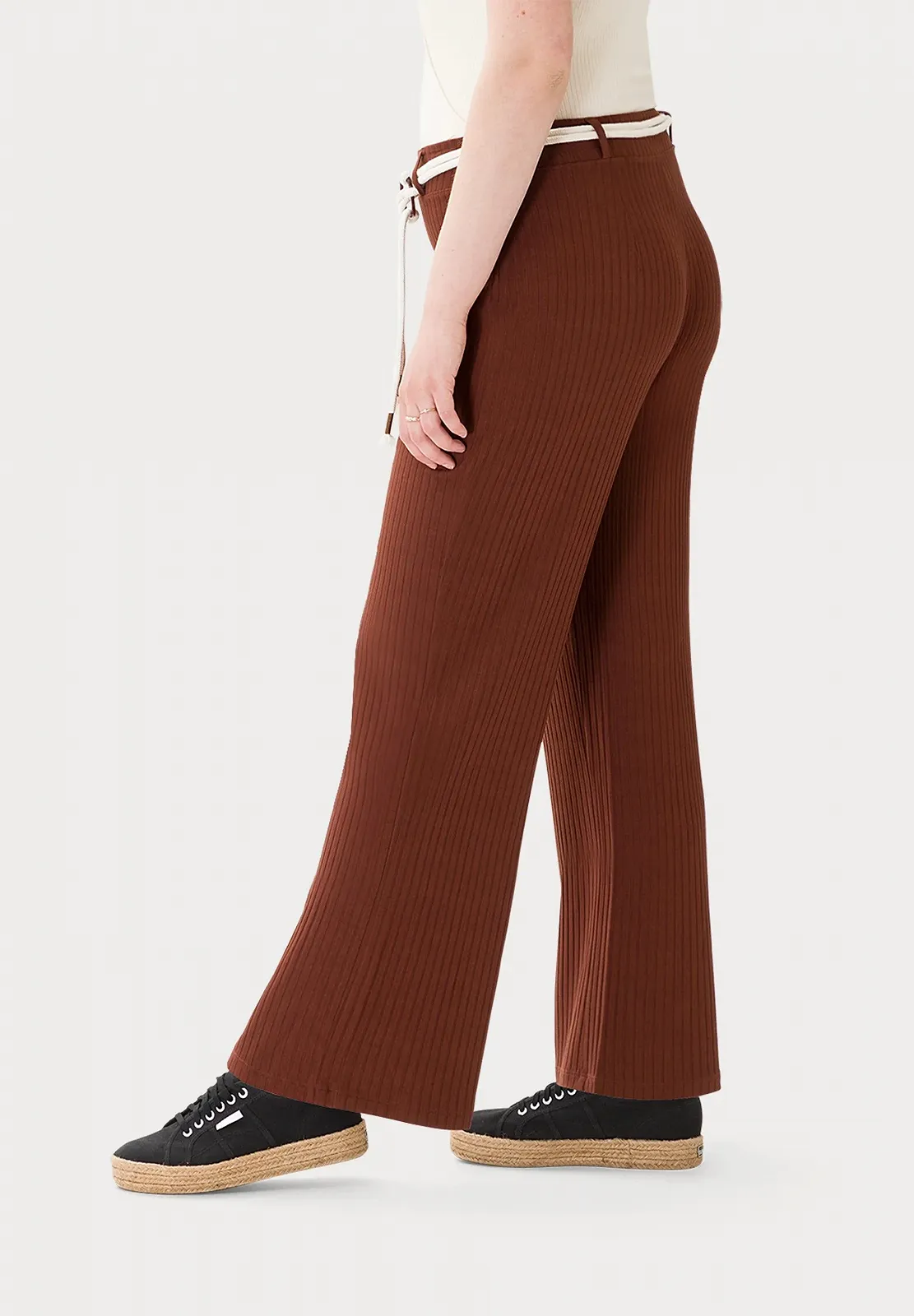 Женские брюки Les Lunes The Lauren Pants Dark Chocolate - L, фото №4