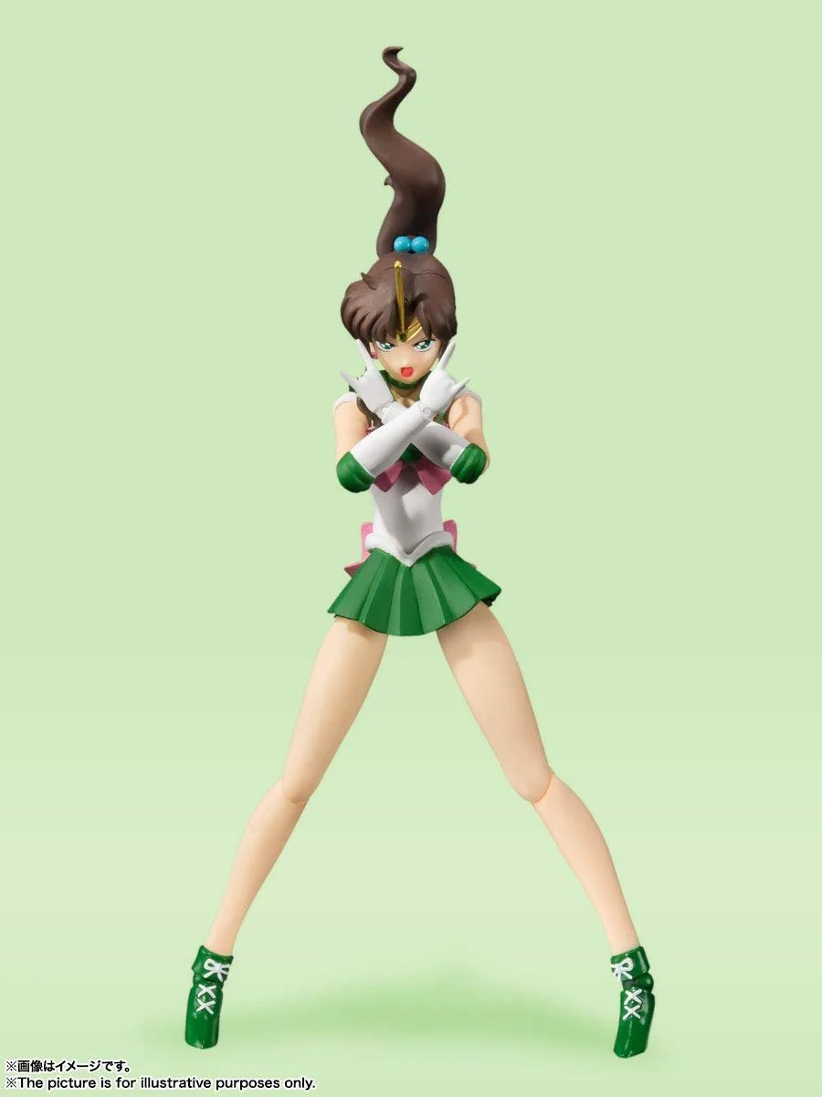 Коллекционная фигурка Bandai Tamashii Nations S.H. Figuarts Sailor Moon Sailor Jupiter Animation Color Edition 14 см, фото №4 Коллекционная фигурка Bandai Tamashii Nations S.H. Figuarts Sailor Moon Sailor Jupiter Animation Color Edition 14 см, фото №4