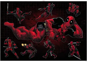 Наклейка на стіну Komar Marvel Deadpool Posing 14741h 100 x 70 см synthetic.ua - Фото 1