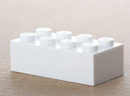 Цеглинки LEGO Basic 3001 2x4 100 шт білий, фото №1