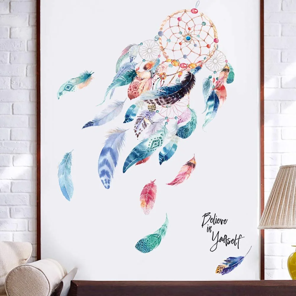 Наклейка на стіну WandSticker4U Unicorn Poster Forest Animals Pink and Brown Colour, фото №2