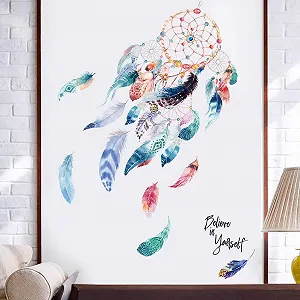 Наклейка на стіну WandSticker4U Unicorn Poster Forest Animals Pink and Brown Colour synthetic.ua - Фото 1