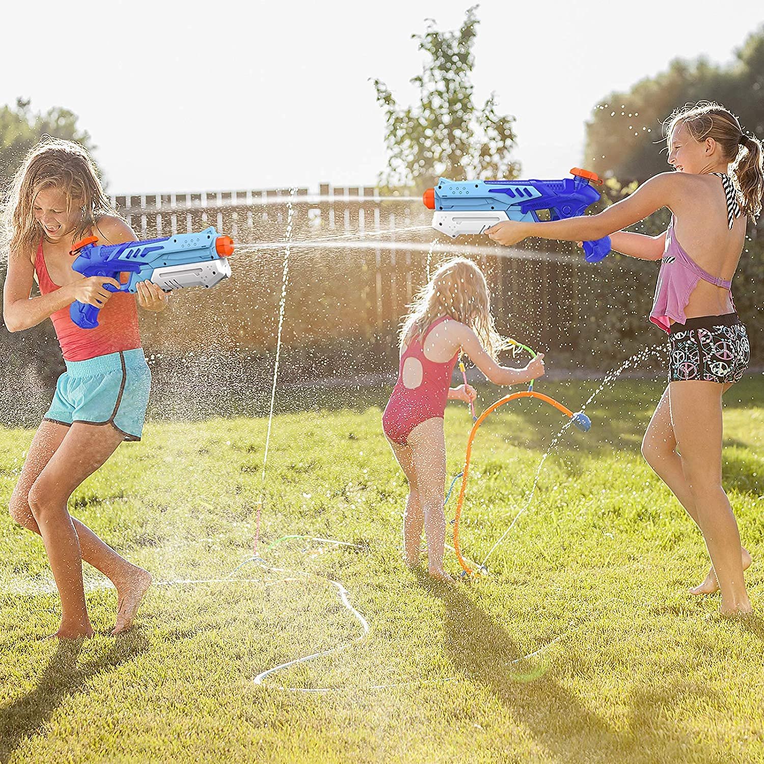 Пистолет водяной Kiztoys Super Squirt 300 мл, дальность 10 метров, 2 шт, фото №7