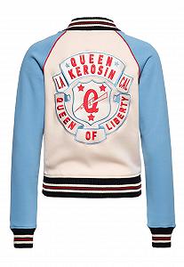 Женская куртка-бомбер Queen Kerosin в стиле колледжа Los Angeles Vintage Rockabilly 50S с вышивкой Liberty California Queen of Liberty synthetic.ua - Фото 1