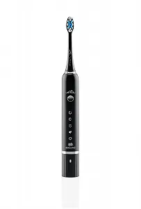 Електрична звукова зубна щітка ETA Sonetic 5 режимів чищення, 40 000 рухів/хв, датчик тиску, таймер, 3.7 V Li-ion, IPX7, 2 змінні насадки Чорна synthetic.ua - Фото 1