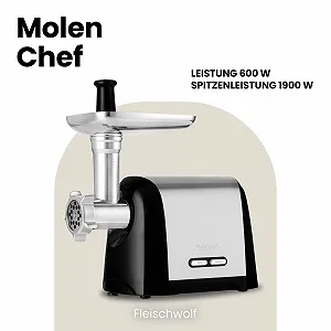 Мясорубка электрическая Zeegma Molen Chef 1200 Вт 1.8 кг/мин реверс synthetic.ua - Фото 1
