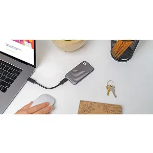 Внешний SSD WD My Passport 2 TB NVMe USB-C USB 3.2 Gen-2 1050 MB/s Read 1000 MB/s Write Space Grey synthetic.ua - Фото 1