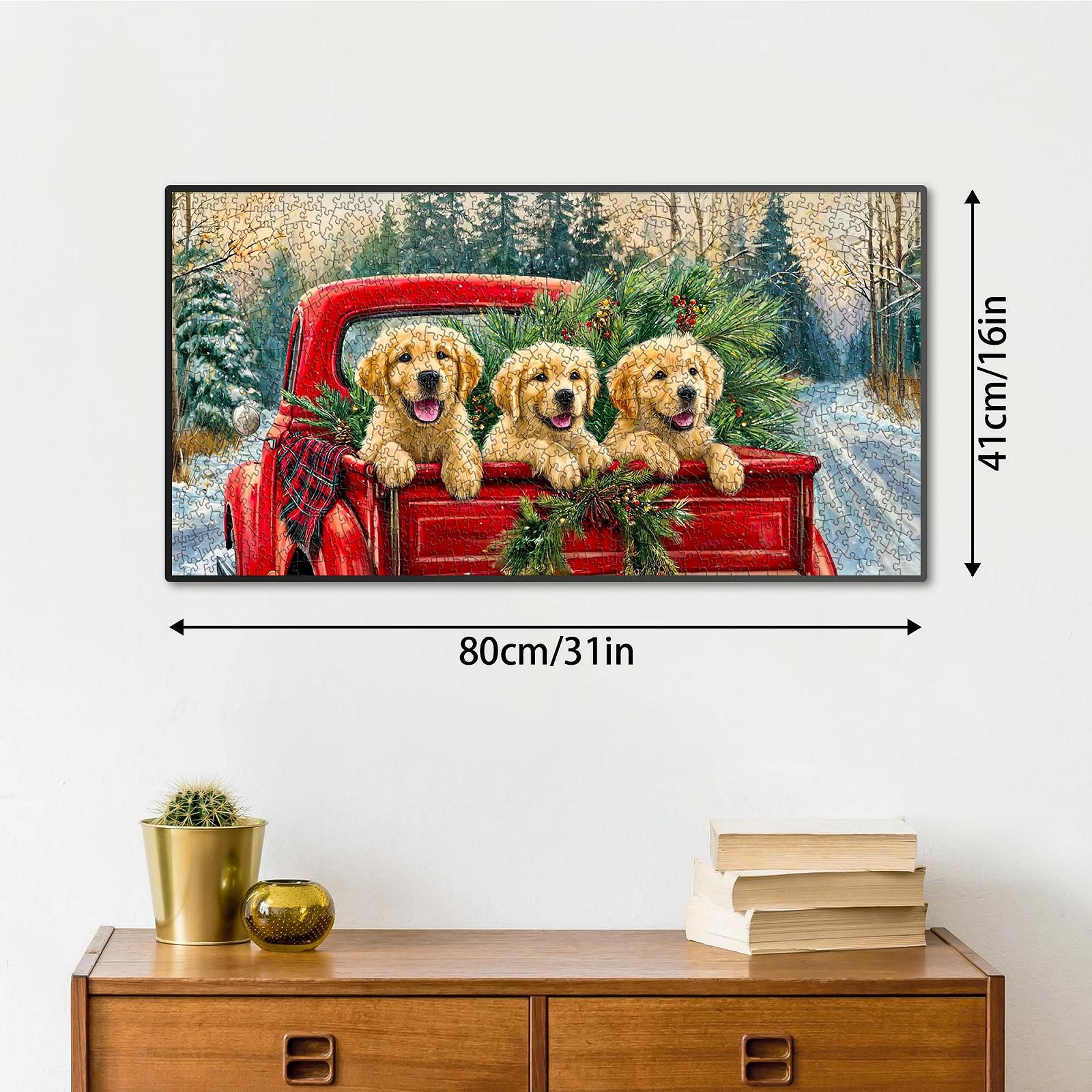 Пазл VAIIEYO Різдвяне цуценя 1000 елементів 41 x 80 см, фото №3