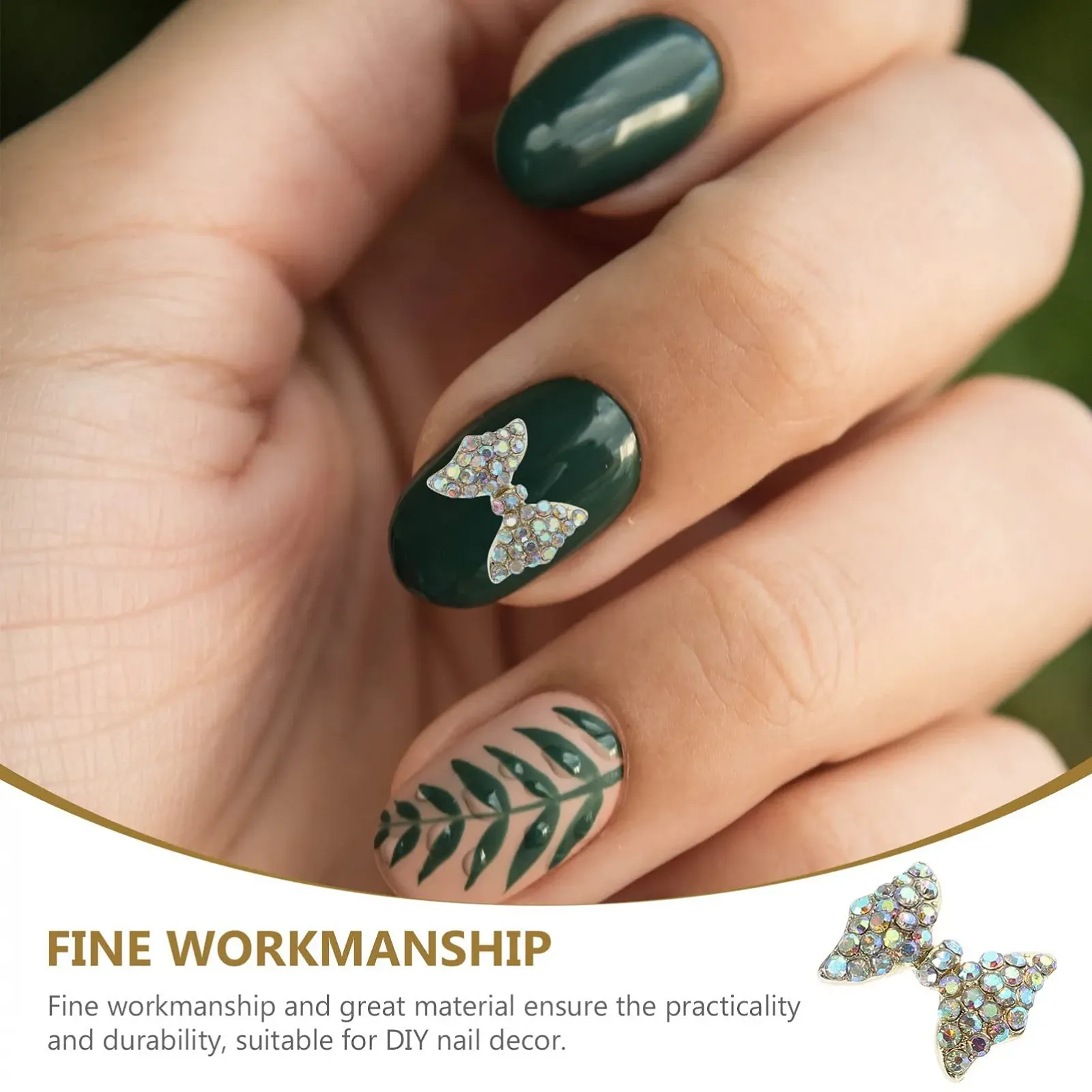 Украшения для ногтей 10 шт Форма бантика из сплава, фото №9