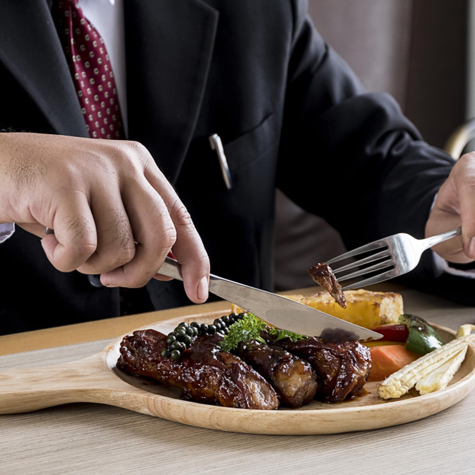 Набор столовых приборов для путешествий ZSRVAJ с футляром для 1 человека, портативный набор из нержавеющей стали, фото №5 Набор столовых приборов для путешествий ZSRVAJ с футляром для 1 человека, портативный набор из нержавеющей стали, фото №5