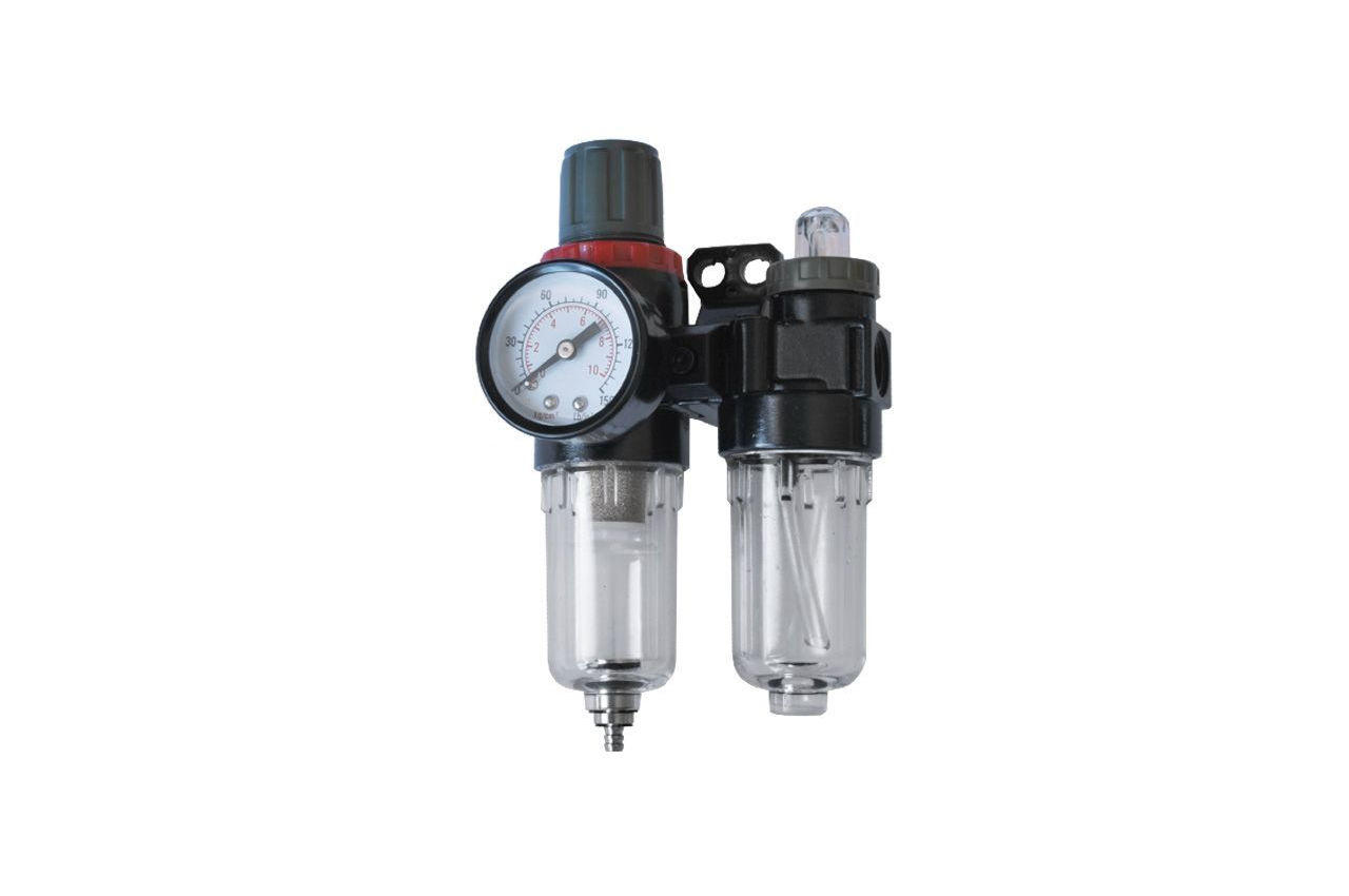 Компрессорные фильтры Intertool воздушный с лубрикатором и редуктором - 1/4" PT-1431, фото №1