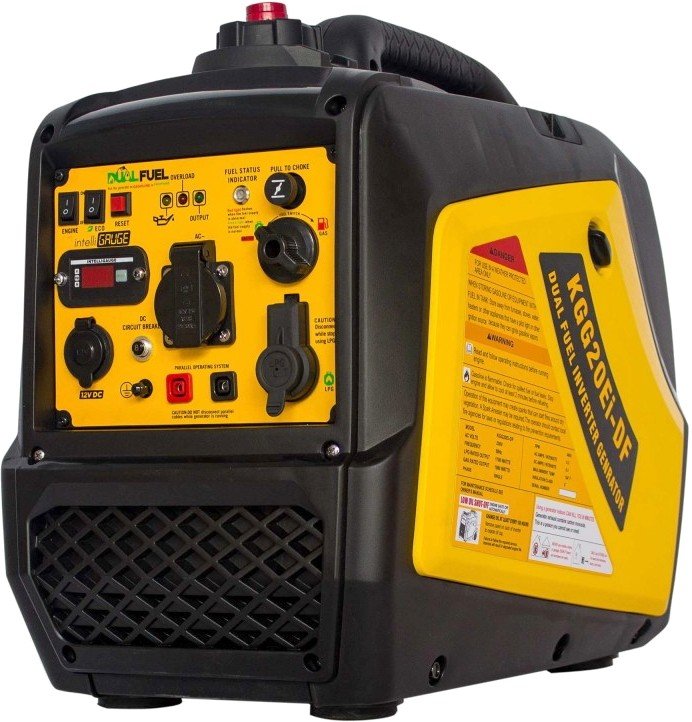Инверторный генератор газ+бензин KOMPAK 2,3 кВт (KGG20Ei-DF) двухтопливный LPG Dual Fuel, фото №5