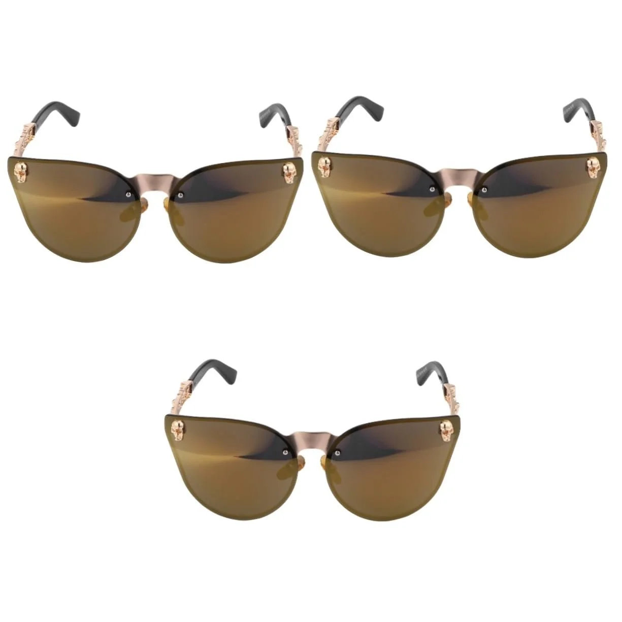 Набор солнцезащитных очков, 3 шт, Ретро оправа, фото №1