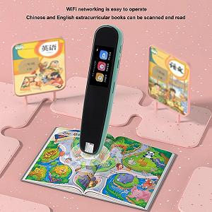 Ручка-сканер Fockety, пристрій для перетворення тексту в мову при дислексії, перекладач РК-сенсорний екран synthetic.ua - Фото 1