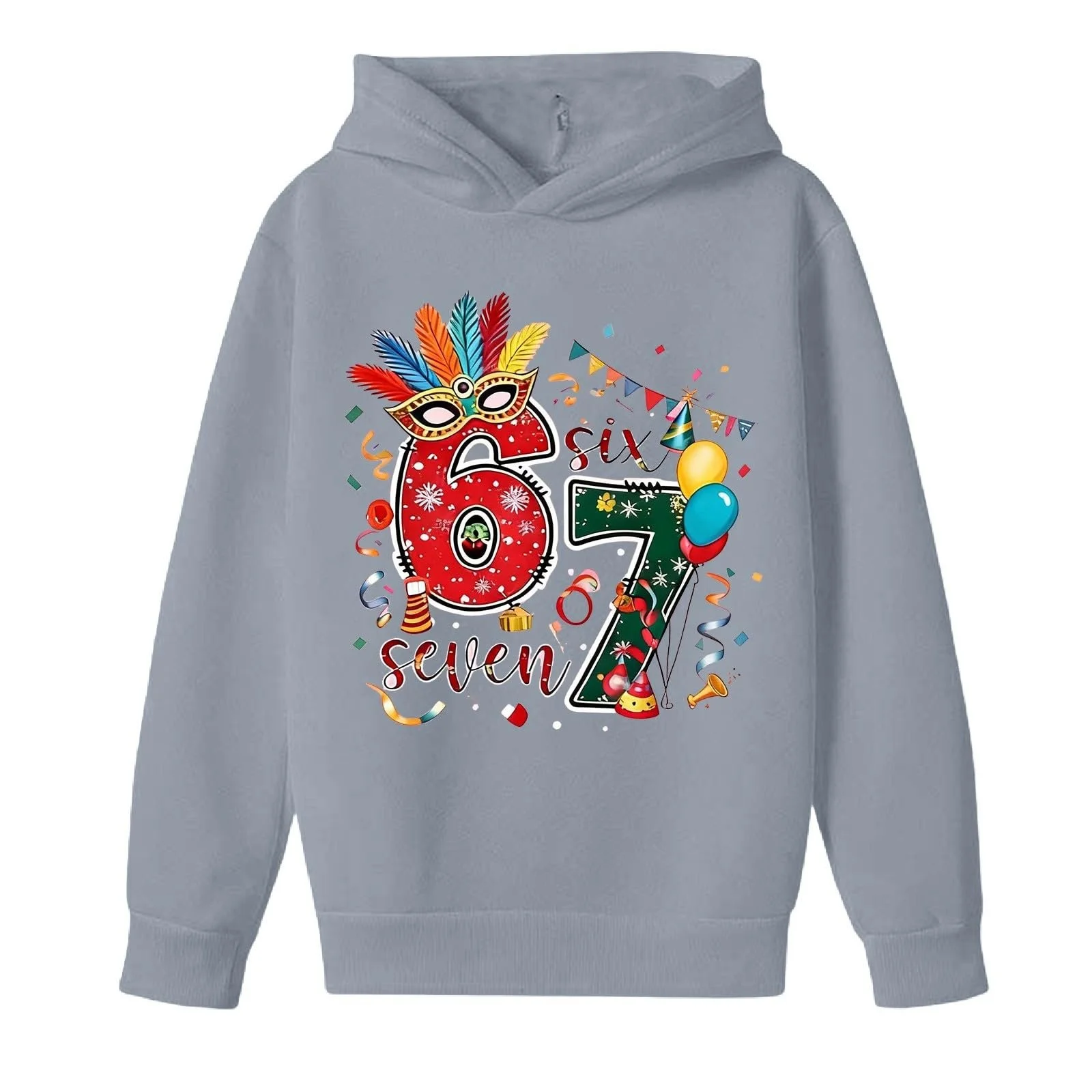 Худі з принтом 67, фото №3