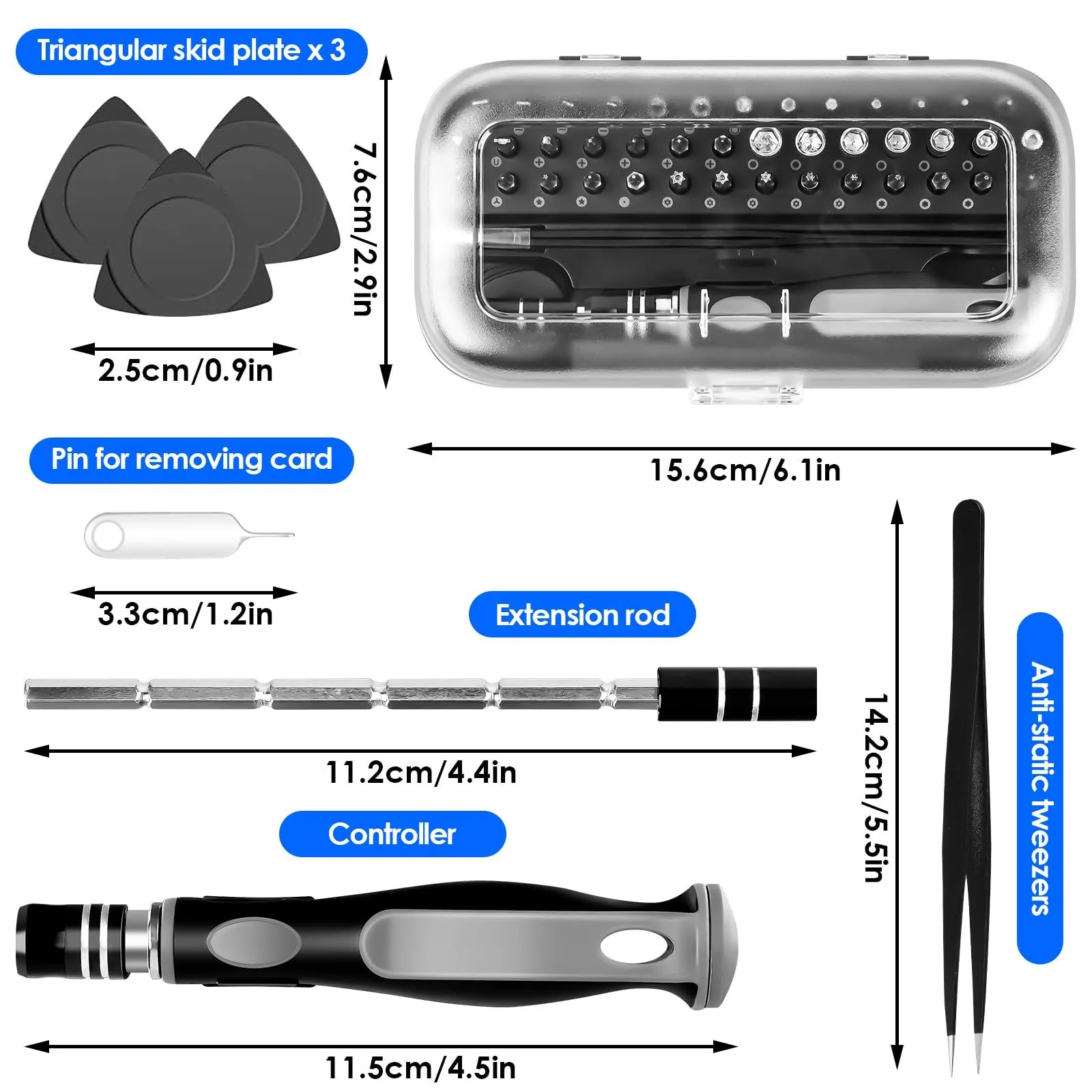 Набір механічних викруток Precision mini 48 в 1, фото №2