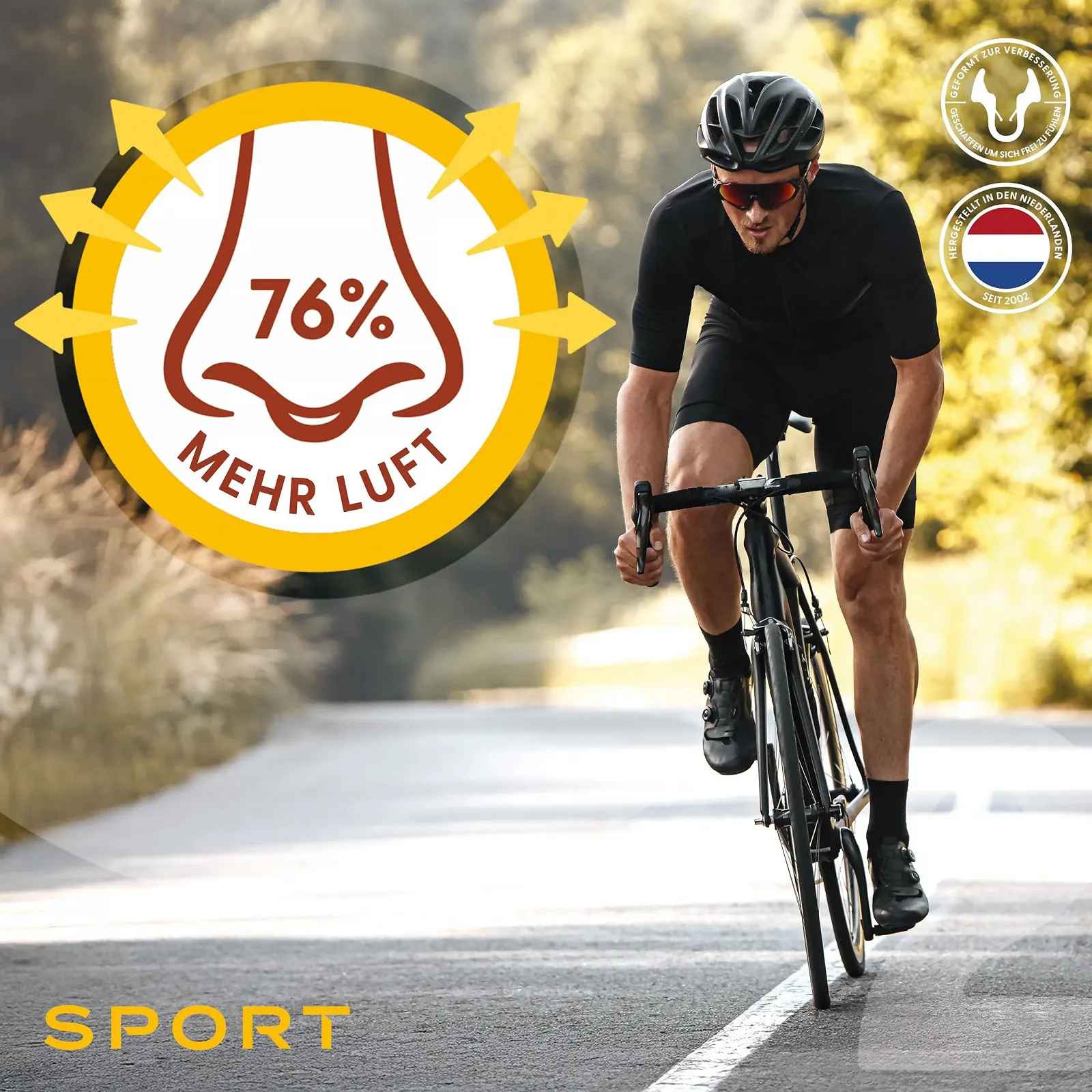 Розширювач для носа Airmax Sport Testpaket для кращого дихання на 76% більше повітряного потоку, фото №2