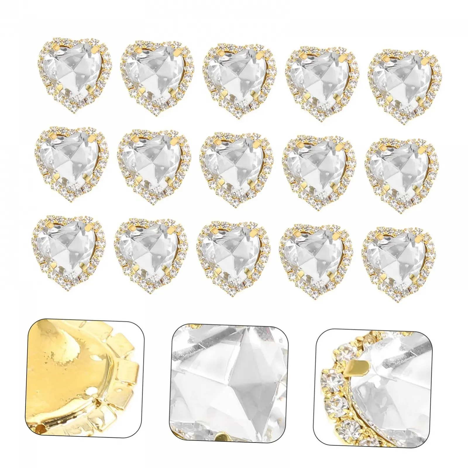 Стразы FRCOLOR 20шт. Пришивные, стразы DIY, аксессуары для ювелирных изделий, для украшения одежды, фото №5