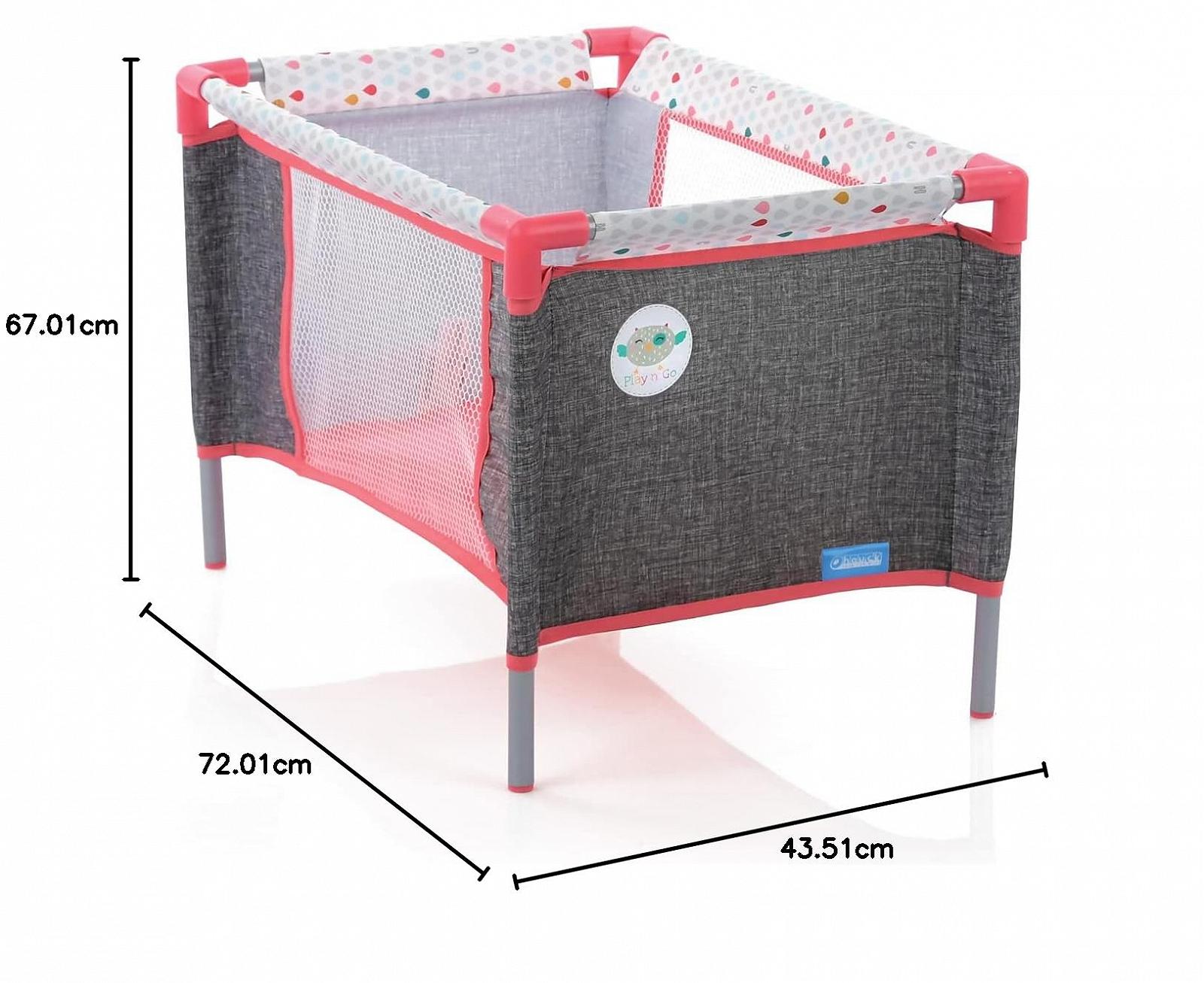 Набор Hauck Angie 20-элементный для кукол Кровать Сумка-переноска Аксессуары Серый Розовый, фото №9