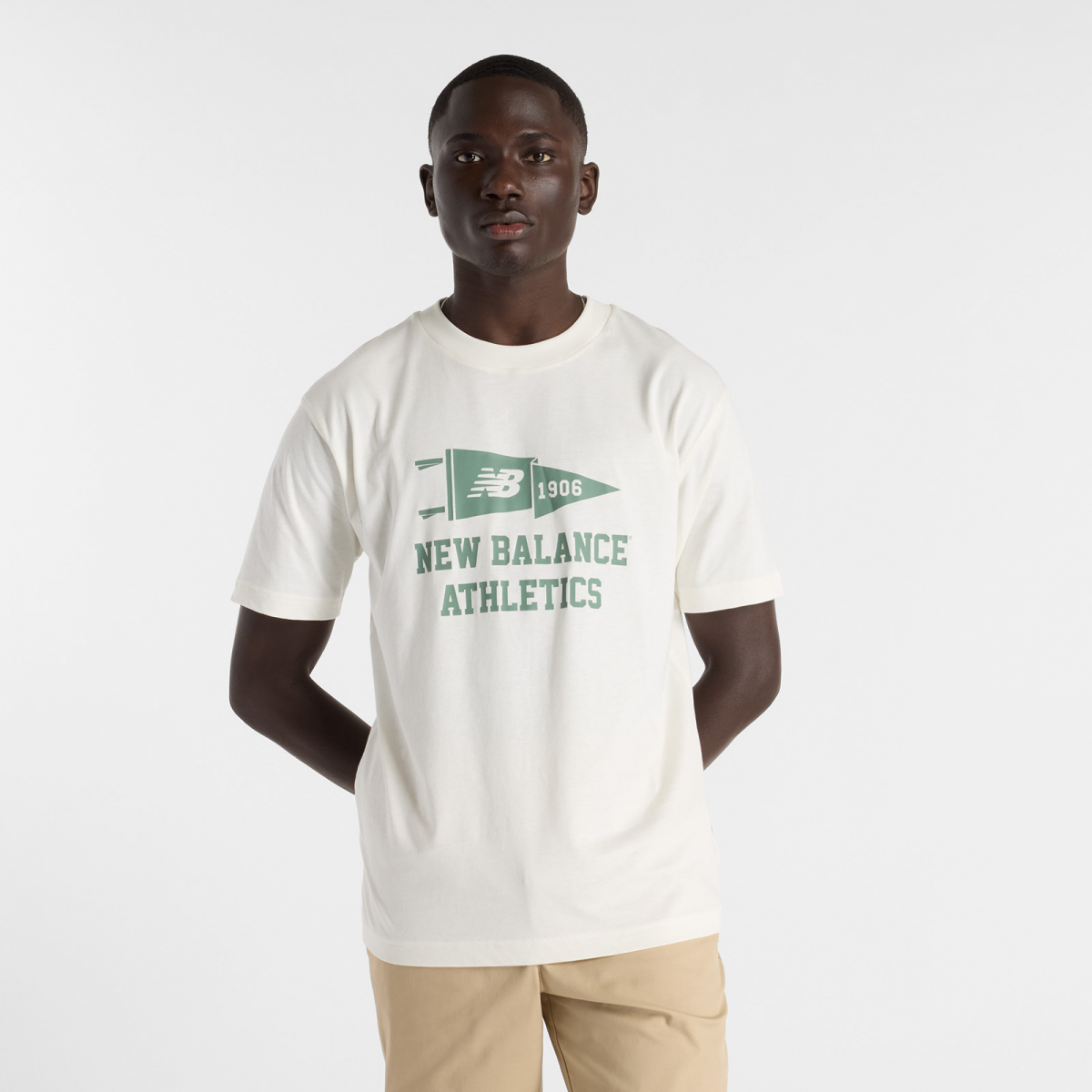 Футболка New Balance Varsity Pennant MT51924SST Белый M, фото №1