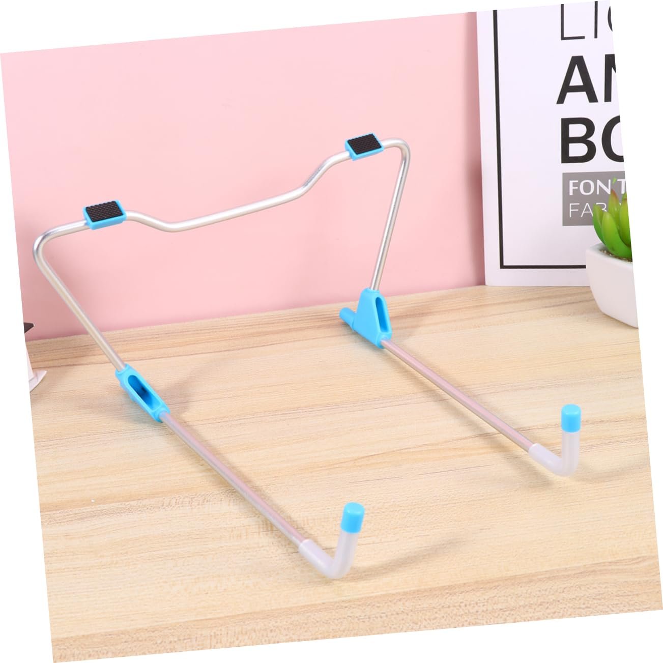 Подставка для ноутбука Vaguelly алюминиевая складная регулируемая портативная для дома, офиса, путешествий и активного отдыха Синяя, фото №2 Подставка для ноутбука Vaguelly алюминиевая складная регулируемая портативная для дома, офиса, путешествий и активного отдыха Синяя, фото №2