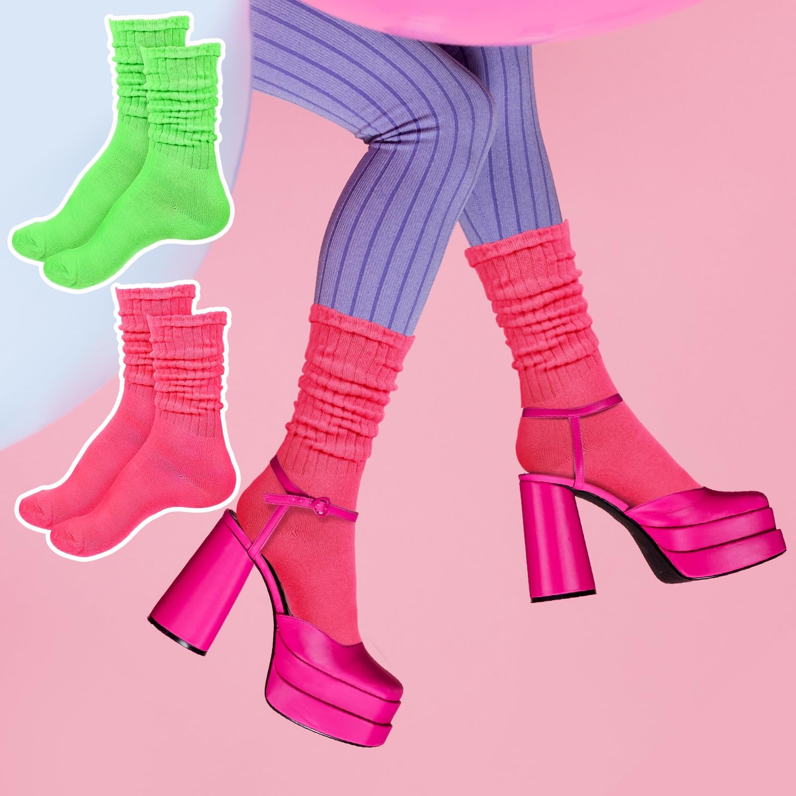 Шкарпетки TIESOME (2 пари) еластичні, фото №3