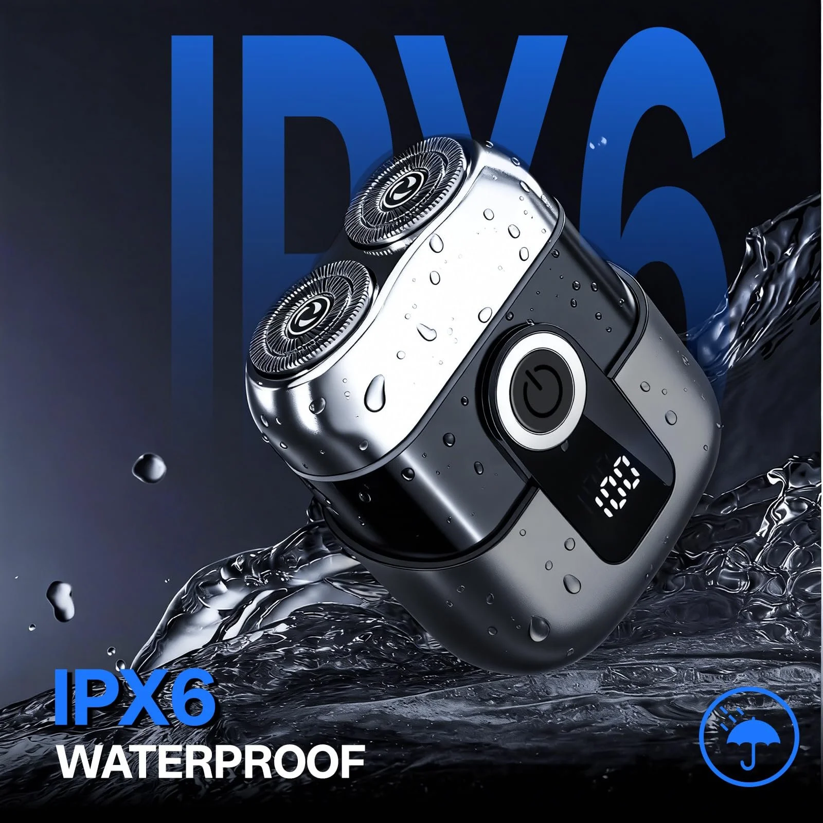 Міні-електробритва Mini Razor LED Display IPX6 Waterproof Type C Wet and Dry, фото №4 Міні-електробритва Mini Razor LED Display IPX6 Waterproof Type C Wet and Dry, фото №4