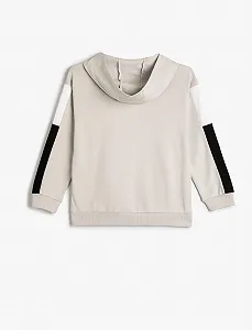 Худі Koton для хлопчиків, кишеня-кенгуру, принт з гаслами, бавовняна толстовка synthetic.ua - Фото 1