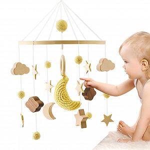 Погремушка Nativity Bell с распознаванием фигур Вращающаяся детская комнатная игрушка - Фото 1