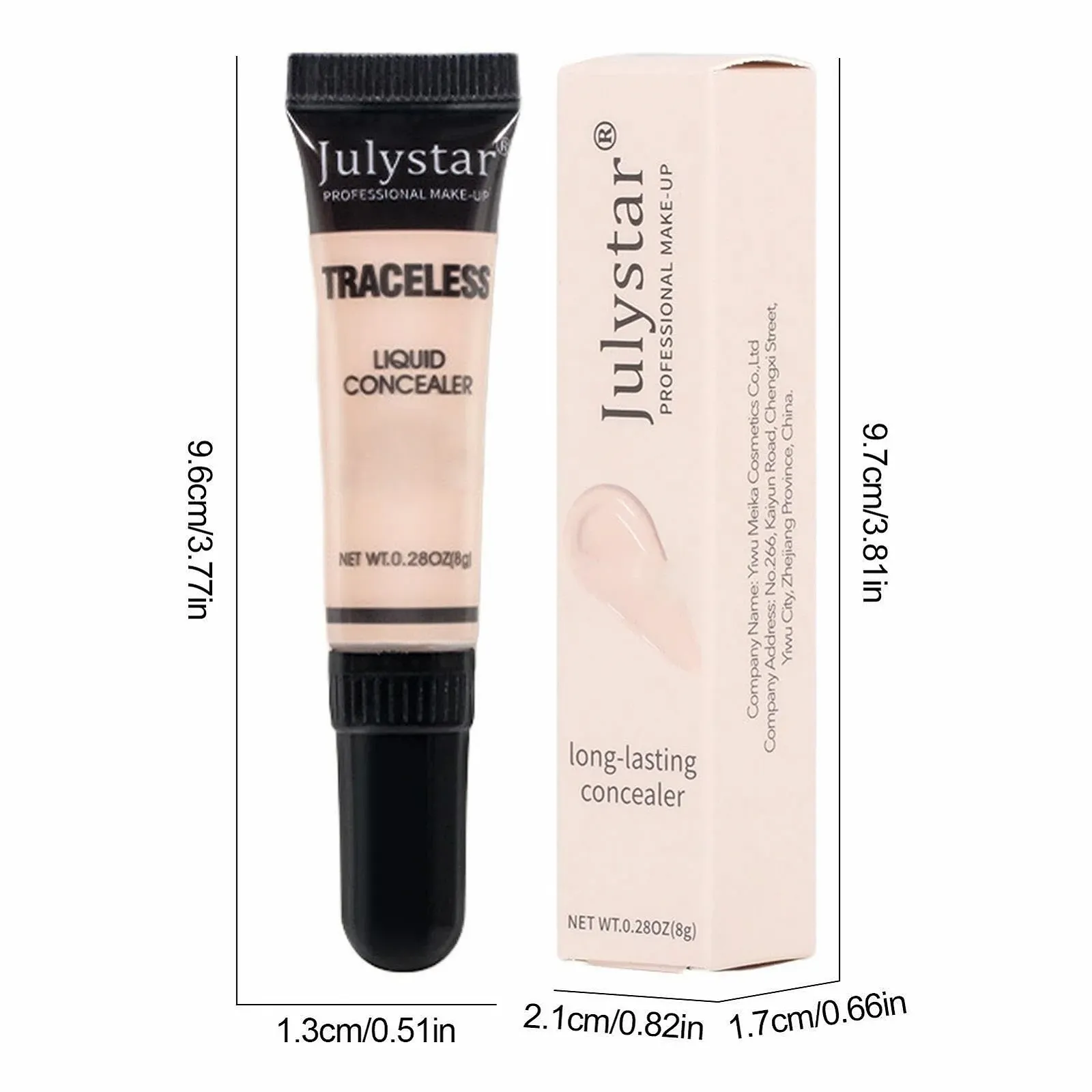 Консилер для шрамів Водостійкий Повне покриття для темних плям Cover Perfection Attachment Рідка формула Shenrongtong, фото №4