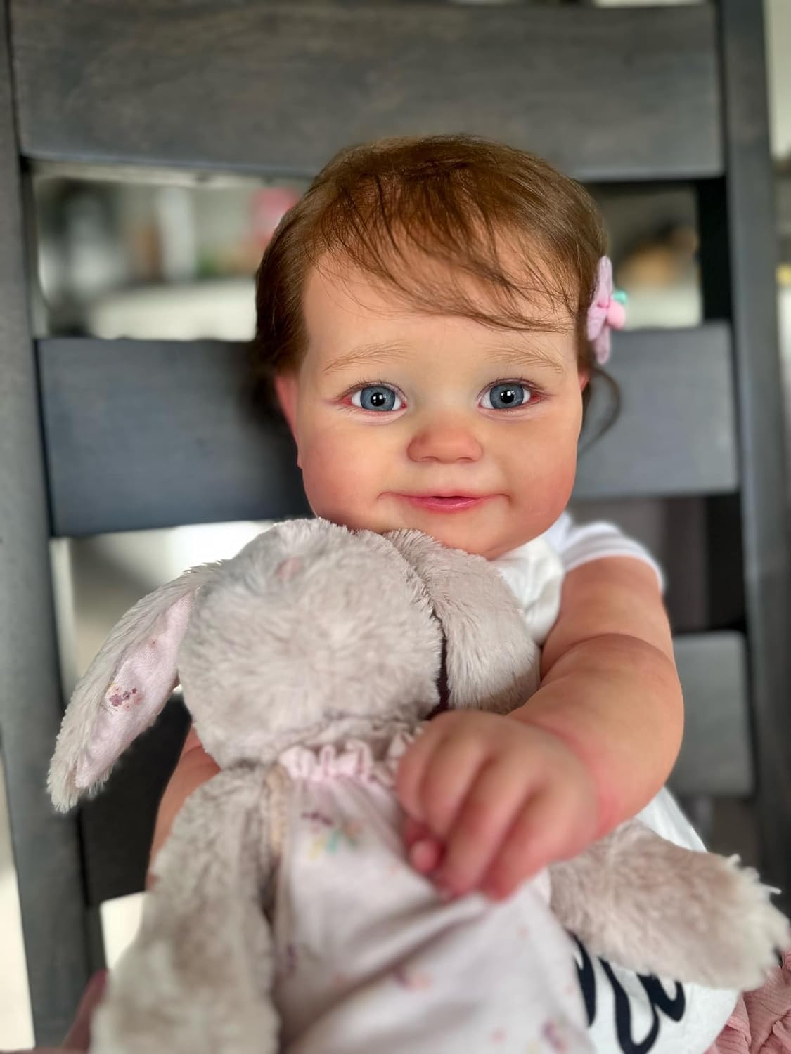 Кукла Anano Reborn Baby Full Silicone 50 см Reborn Doll Девочка с открытыми глазами, фото №3