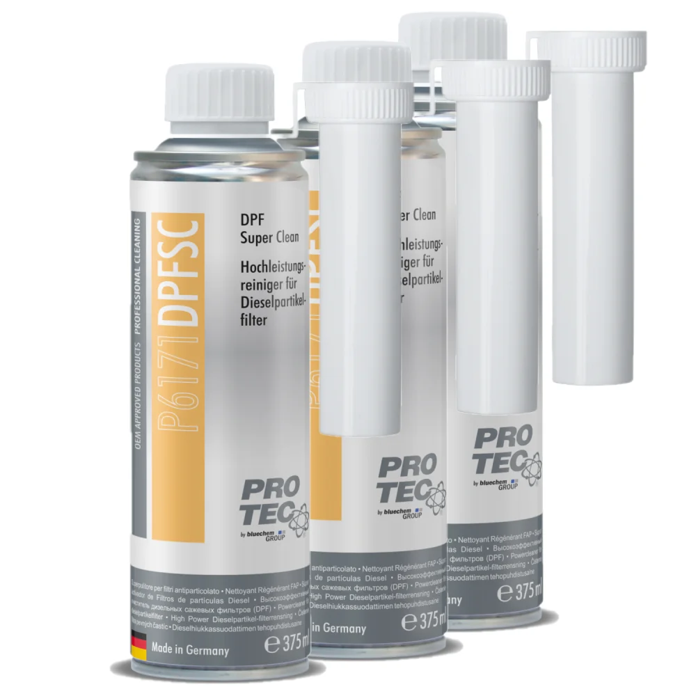 Високоефективний очищувач сажового фільтра PROTEC 3x 375мл P6171 DPFSC, фото №1