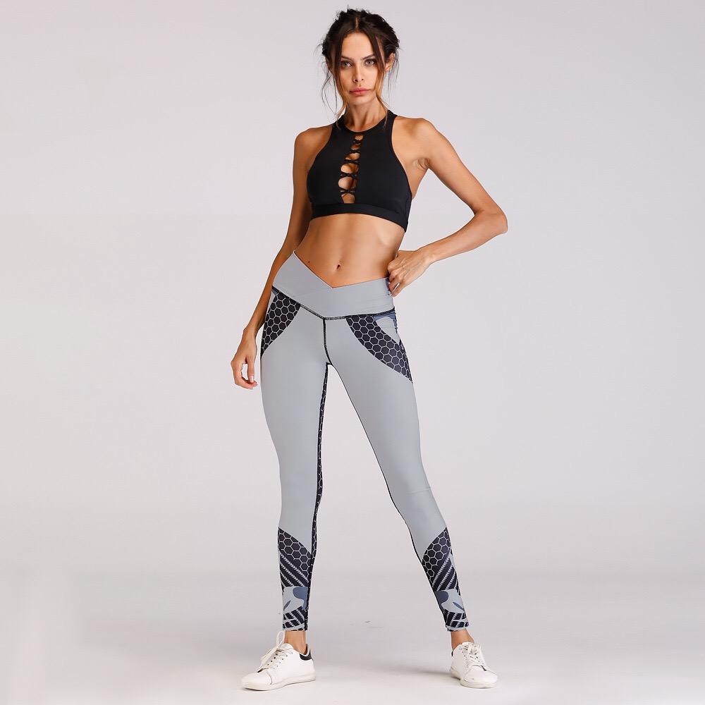 Леггинсы для фитнеса Enjoyfit Grey S, фото №1