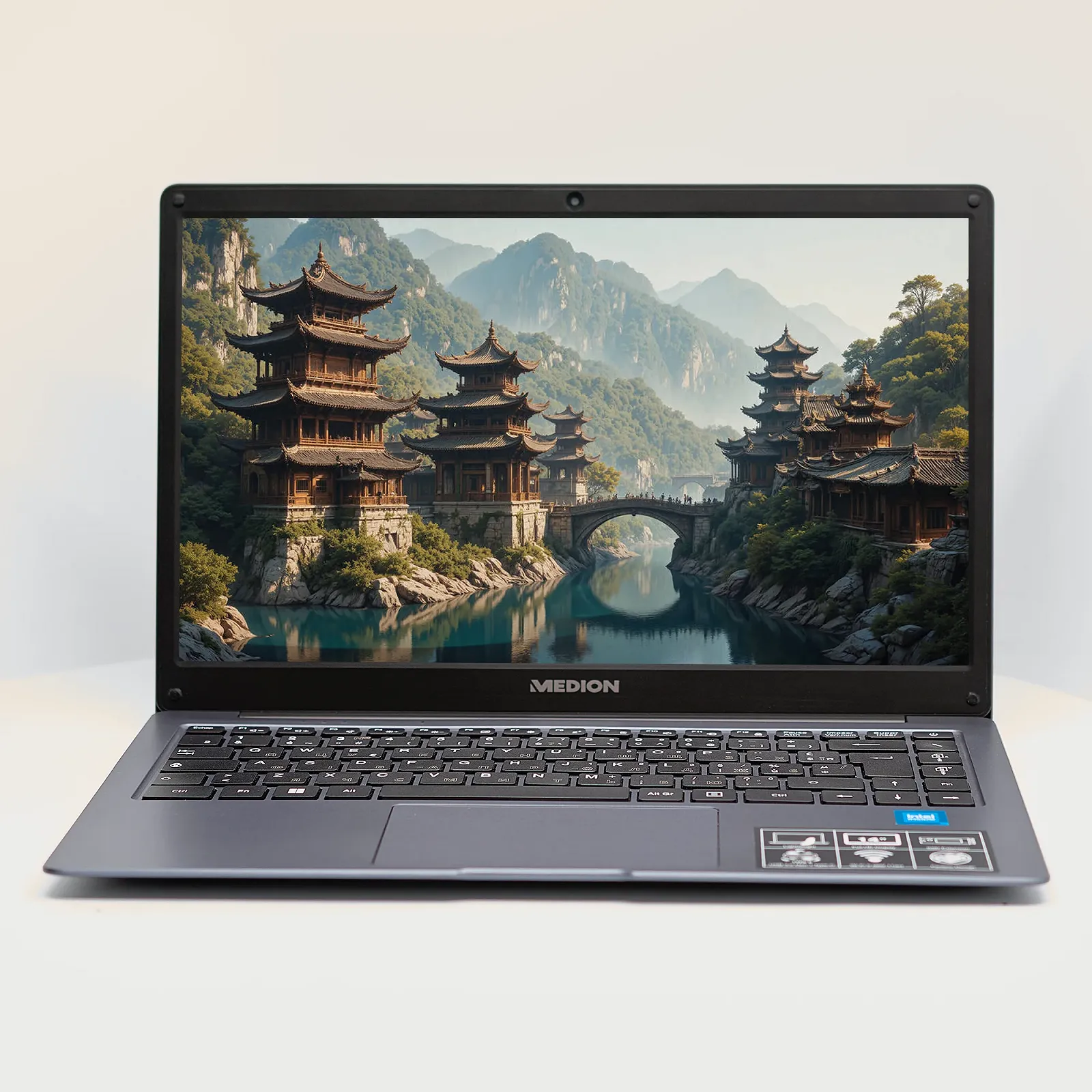 Ноутбук 14" Medion (Lenovo Group) Akoya E14223 | 4-ядерний Intel | RAM DDR4 4 ГБ | eMMC 128 ГБ | Intel UHD Graphics 600 | АКБ до 9 годин | Wi-Fi 5.0 | Bluetooth 5.1 | Win11 (5104), фото №1